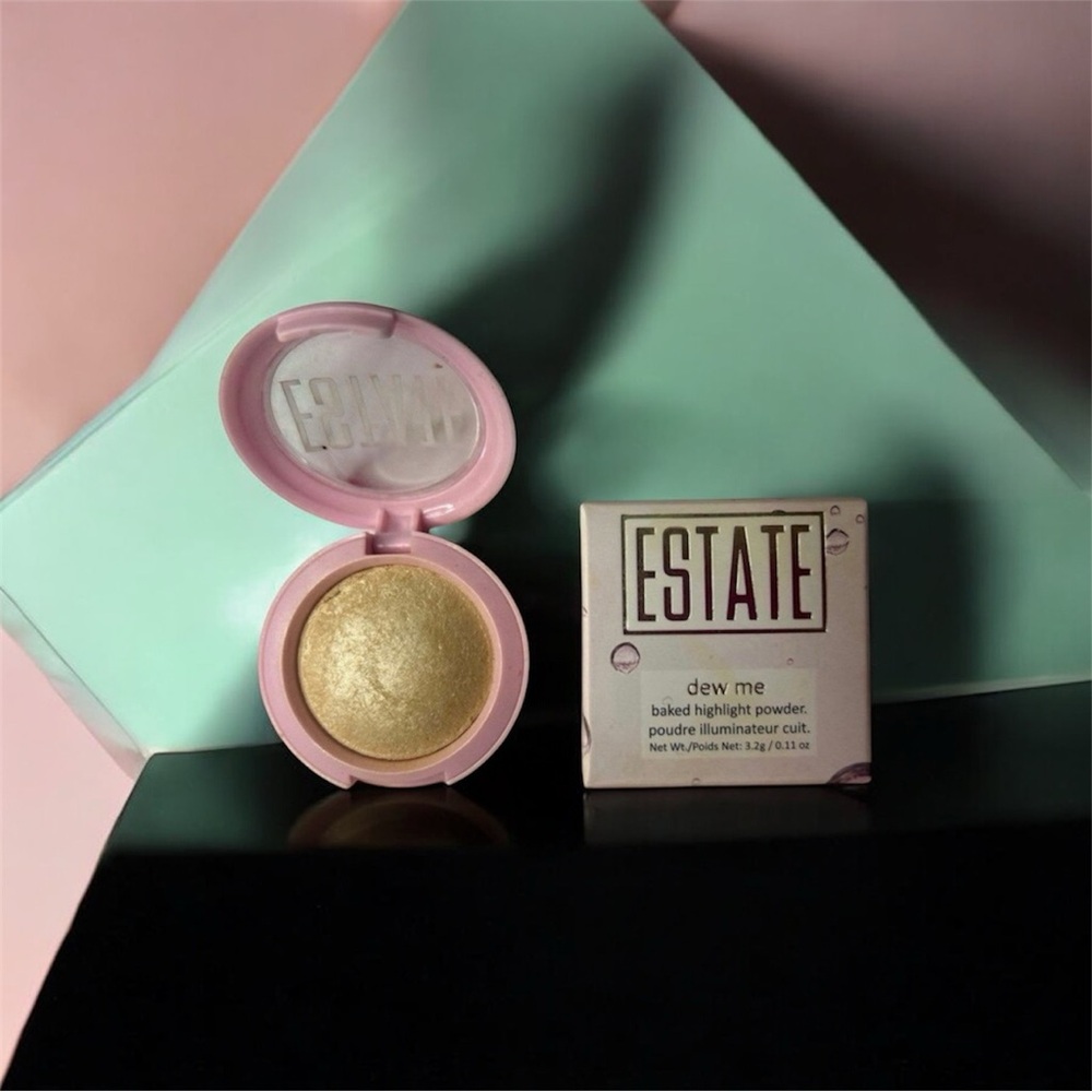 5️⃣Estate Dew Me Baked Highlight Powder | Lit Or 5/25